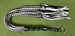 Black & White Eight Tail Flogger - 30   - $29.99